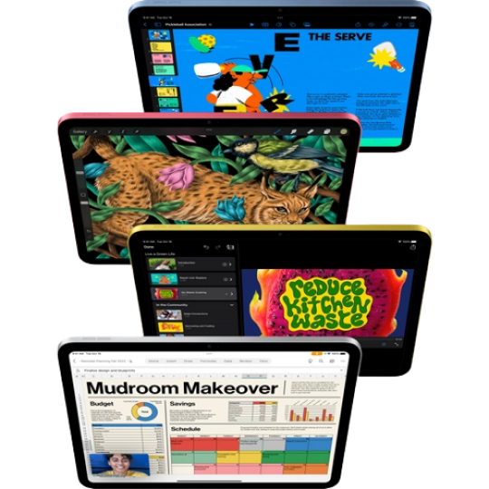 Apple iPad 10 2022 Wi-Fi 64Gb + адаптер питания (серебристый) фото 2