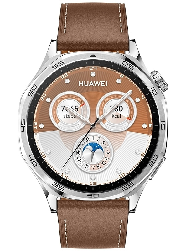 Huawei Watch GT 5 46 мм, кожа (коричневый) фото 2