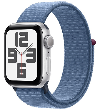 Товар Apple Watch SE 2024 40 мм (серебро,синий нейлон)