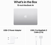 Apple Macbook Air 15" M3 2024 (MRYP3) 8/256GB (серебристый) фото 4