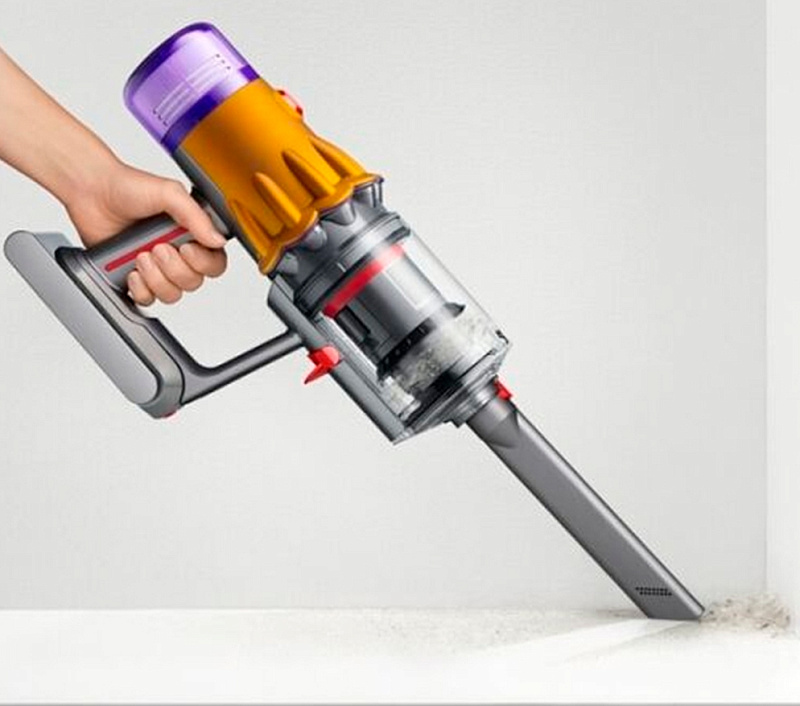 Dyson V12 Detect Slim Absolute, желтый/никель фото 4