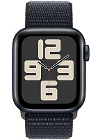 Apple Watch SE 2024 40 мм (черный, нейлон) фото 1