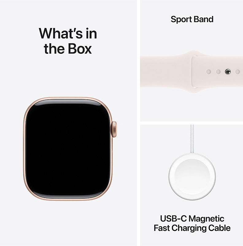Apple Watch Series 10 46 мм (розовое золото корпус, розовый ремешок) фото 4