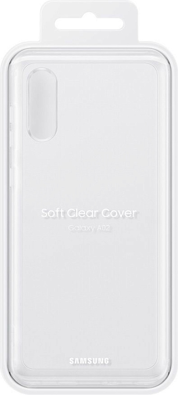Чехол-накладка Soft Clear Cover для Samsung A02 (прозрачный) фото 4