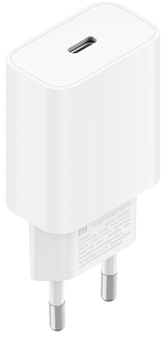 Товар Xiaomi Mi 20W Charger Type-C (белый)