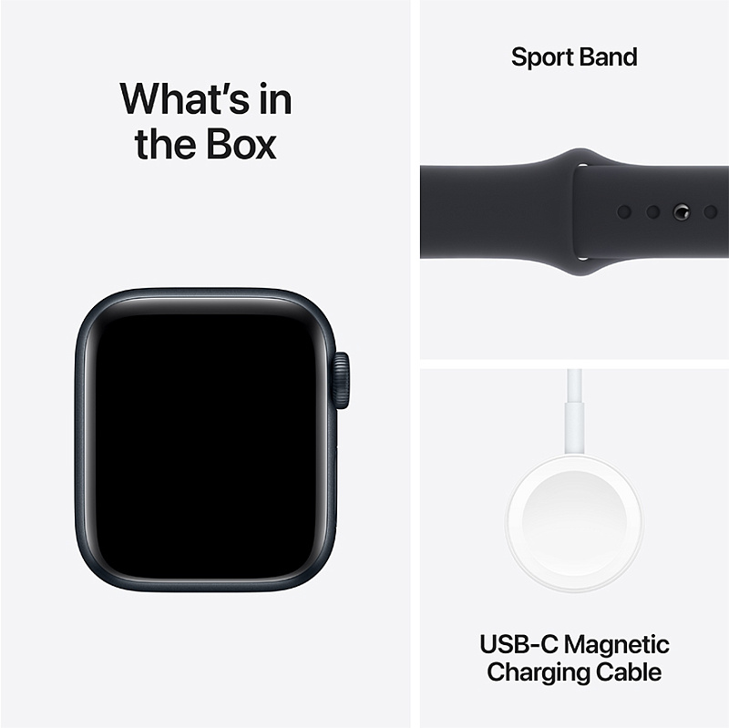 Apple Watch SE 2024 44 мм (черный) фото 2