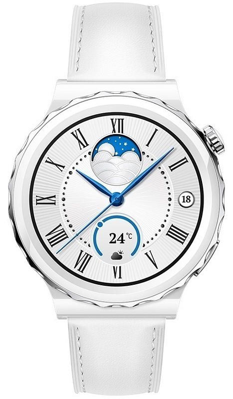 Huawei Watch GT 3 Pro 43 мм белый/кожа фото 2