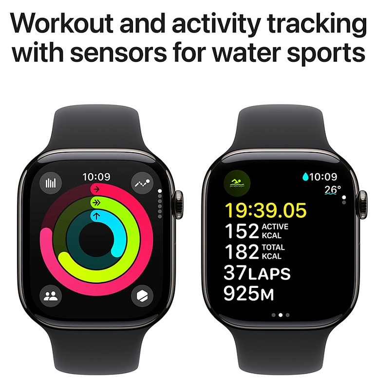 Apple Watch Series 10 42 мм (черный) фото 2
