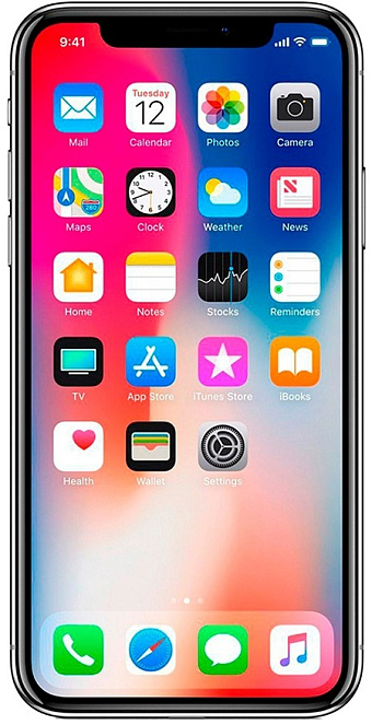Товар Apple iPhone X 256GB Грейд B (серебристый)