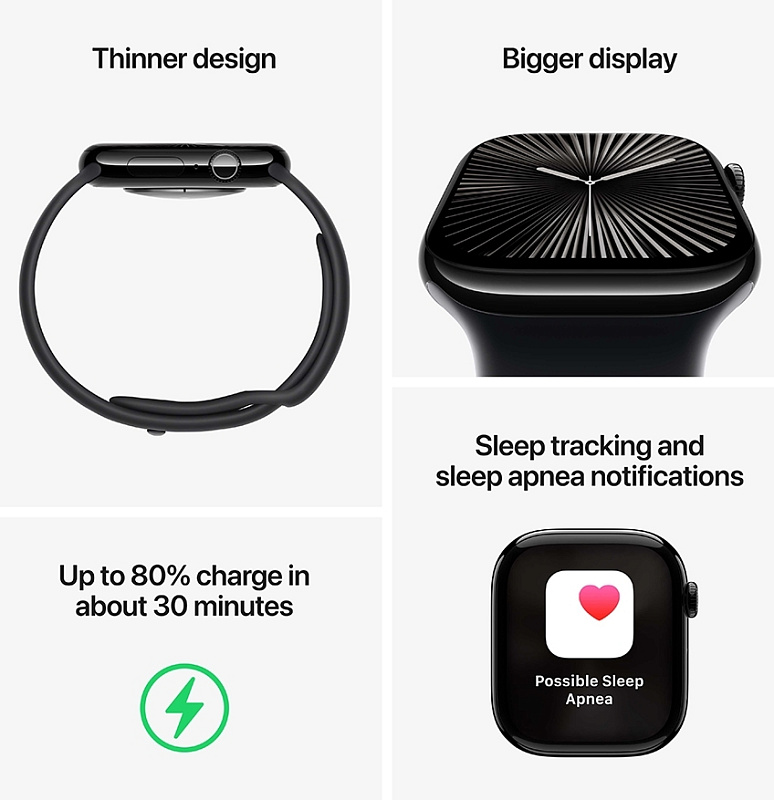 Apple Watch Series 10 42 мм (черный) фото 3