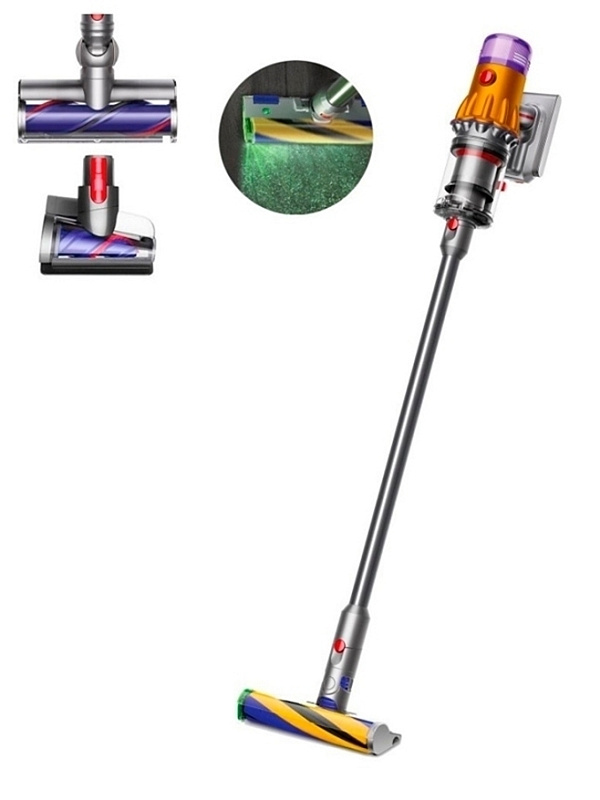 Dyson V12 Detect Slim Absolute, желтый/никель фото 2