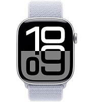 Apple Watch Series 10 42 мм (серебро/голубой нейлон) фото 1