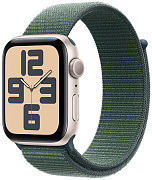 Apple Watch SE 2024 40 мм (сияющая звезда / зеленый нейлон)