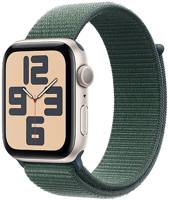 Товар Apple Watch SE 2024 40 мм (сияющая звезда / зеленый нейлон)