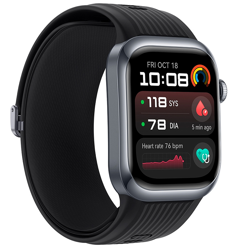 Huawei Watch D2, фторэластомер (черный) фото 3