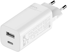 Xiaomi 65W GaN Charger Type-A + Type-C (белый)