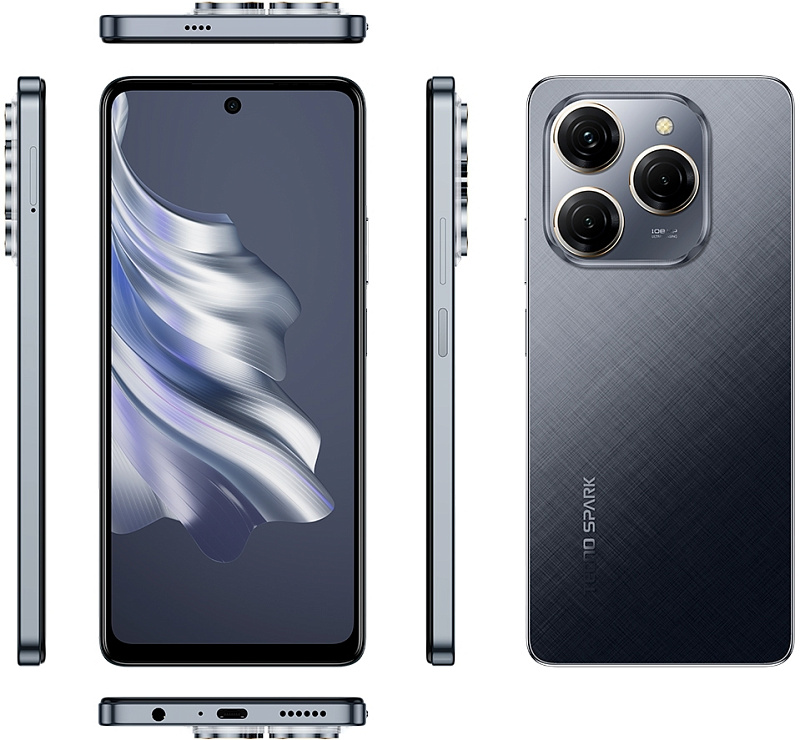 Tecno Spark 20 Pro 8/256GB (черное сияние) фото 3