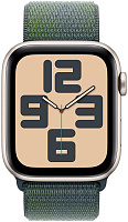 Apple Watch SE 2024 40 мм (сияющая звезда / зеленый нейлон) фото 1