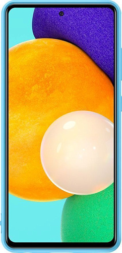 Silicone Cover для Samsung A52 (синий)