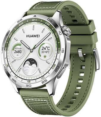 Товар Huawei Watch GT 4 46 мм ткань (зеленый)