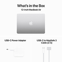 Apple Macbook Air 13" M3 2024 (MRXQ3) 8/256GB (серебристый) фото 5
