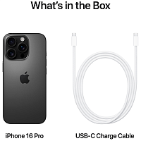Apple iPhone 16 Pro 256GB (A3294, 2 SIM) (черный титан) фото 4