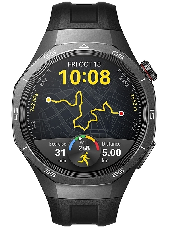 Huawei Watch GT 5 Pro 46 мм, фторэластомер (черный) фото 2