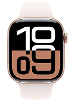 Apple Watch Series 10 46 мм (розовое золото корпус, розовый ремешок) фото 1