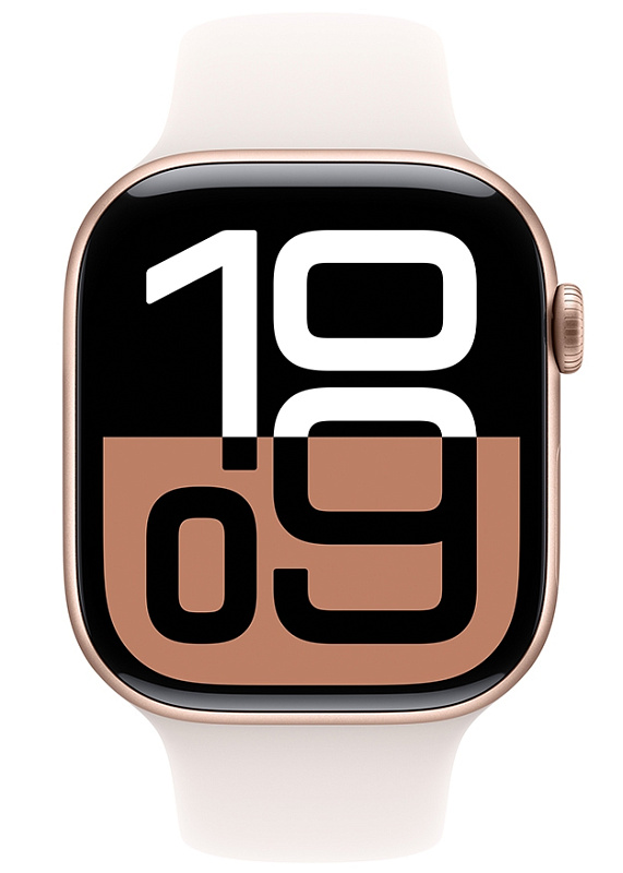 Apple Watch Series 10 46 мм (розовое золото корпус, розовый ремешок) фото 1
