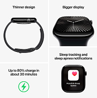 Apple Watch Series 10 46 мм (розовое золото корпус, розовый ремешок) фото 3