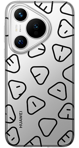 Letter Magnetic Case для Huawei Pura 70 (серебристый)