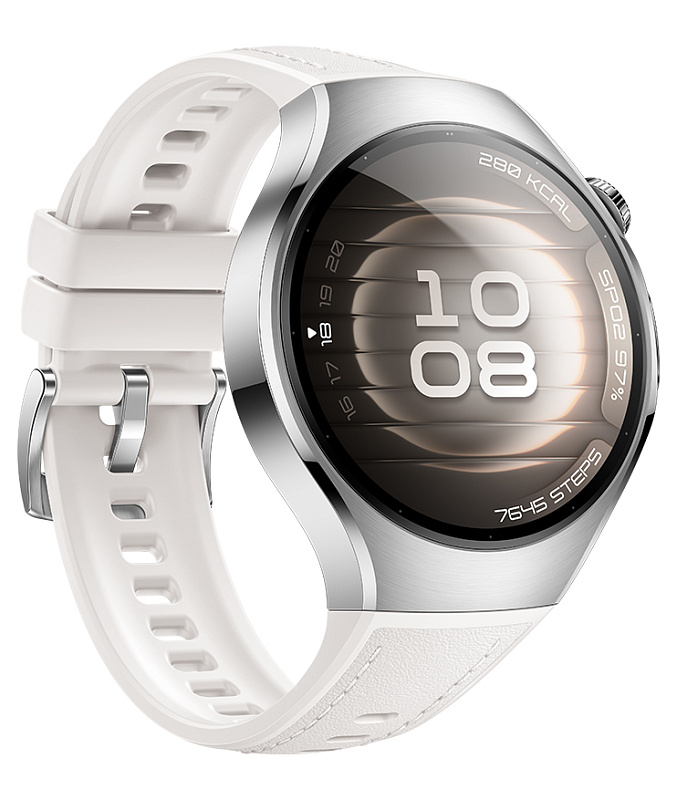Huawei Watch 5 42 мм LTE SOC-AL00 (стальной, белый) фото 4