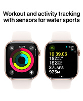 Apple Watch Series 10 46 мм (розовое золото корпус, розовый ремешок) фото 2