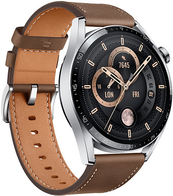 Товар Huawei Watch GT 3 46 мм Classic (коричневый)