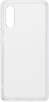 Чехол-накладка Soft Clear Cover для Samsung A02 (прозрачный) фото 3