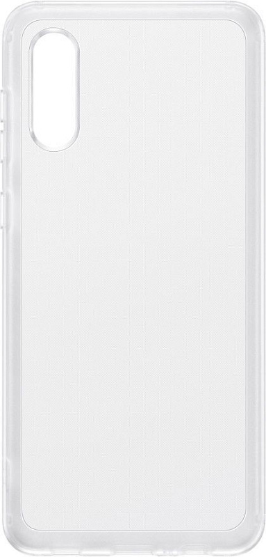 Чехол-накладка Soft Clear Cover для Samsung A02 (прозрачный) фото 3