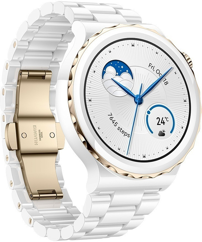 Huawei Watch GT 3 Pro 43 мм белый/керамика фото 1
