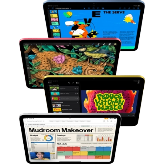 Apple iPad 10 2022 Wi-Fi 64Gb + сетевой переходник (желтый) фото 2