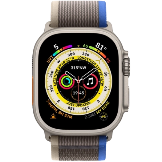 Apple Watch Ultra M/L + скретч-карта (синий/серый) фото 1